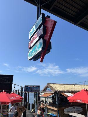 Breakfast view of the marina