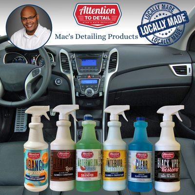 Mac's Detailing Supplies available for purchase in-store or online.