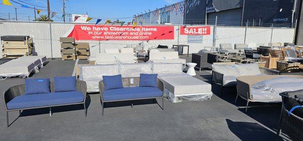 Big Sale going on at Teak Warehouse. 4900 W. 147st Hawthorne CA. 90250