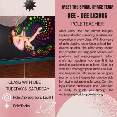 Dee teacher at spiral space