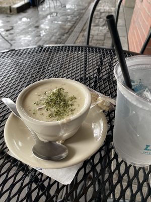 Cup of New England Clam Chowder for $5