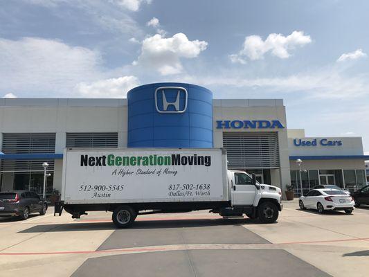 We specialize in commercial relocation. Come see why top companies like Honda of Burleson trust us with their relocation needs.