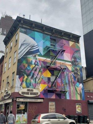 This Kobra mural has been here years