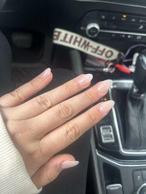 Clear nails.