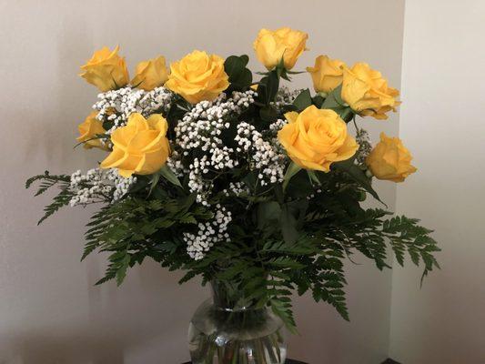 Roses received for my birthday.