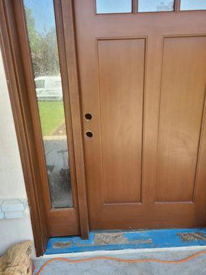 Converted standard door holes to mortise lock set
1/5