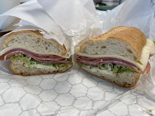 The hoagie. (Cold sandwich). Really good and big!