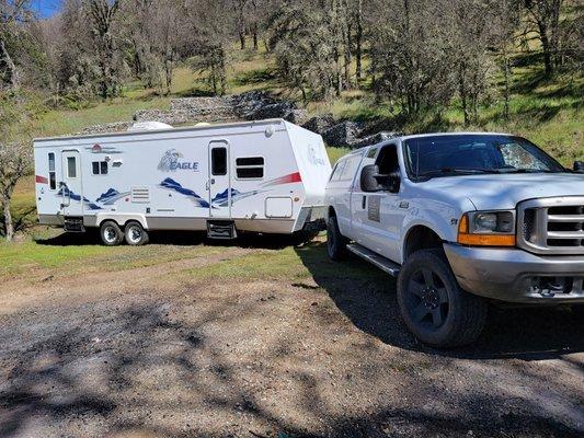 Hauled a travel trailer for a customer