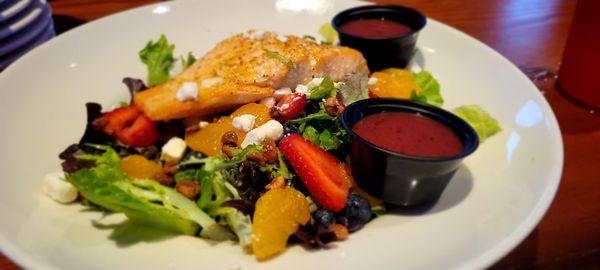 Salmon upgrade on the Berry Salad