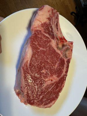 Prime bone in ribeye