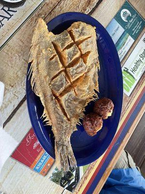 Fried flounder