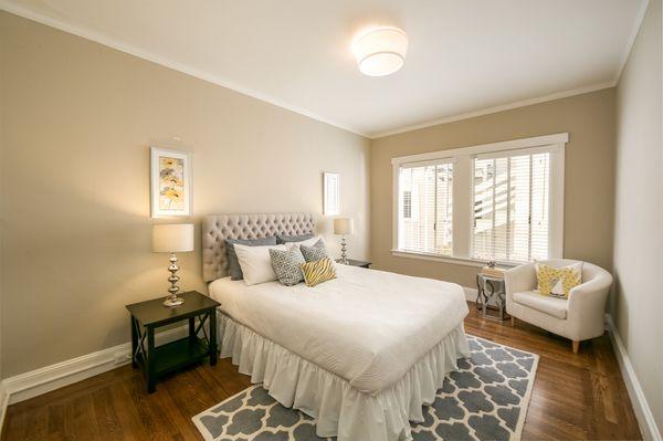 Gorgeously done master bedroom