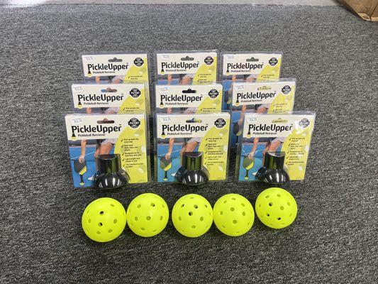 Stop bending over!  Grab a pickleupper to pick up your PickleBall ball..