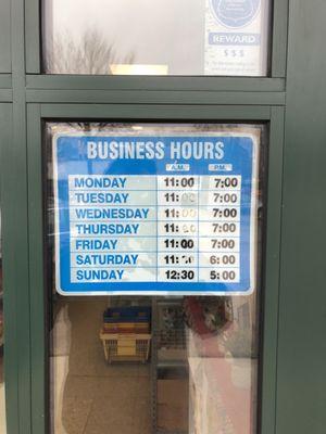 Business hours