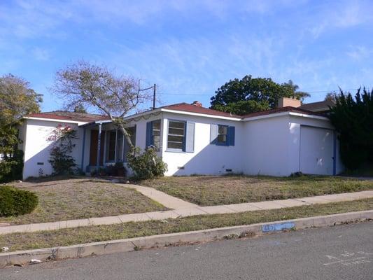 Before remodeling in Point Loma. Required to keep 50% of building.