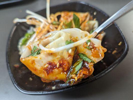 Vegetarian Sweet Chili Ray Wontons