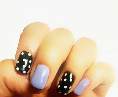 Polka dots no-chip nails!!!