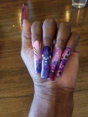 Tapered square 2X Long Nails