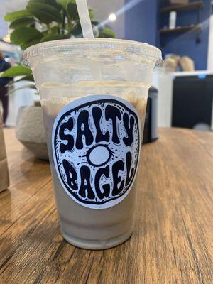 Iced vanilla latte