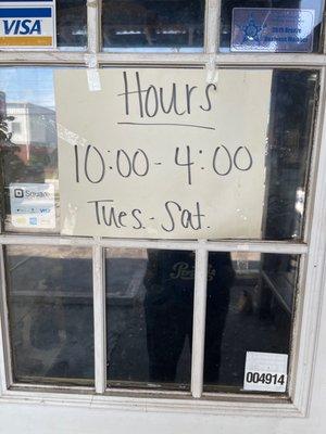 Operating hours for now.