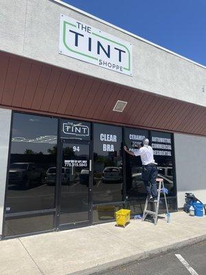 Commercial window washing!