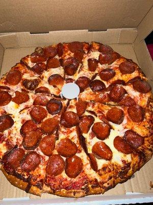 Pepperoni pizza