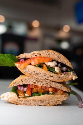 Roasted Veggie & Hummus Sandwich