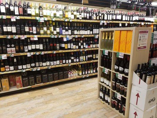 Great selection of domestic and imported wine