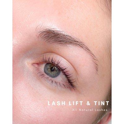 Lash lift and tint