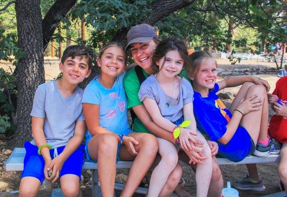 Young Campers at Jewish Summer Camp in Big Bear, CA