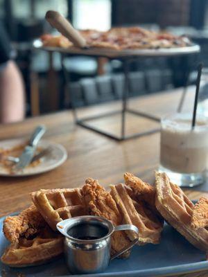 Chicken and waffles