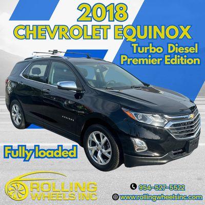 2018 Chevrolet Equinox Turbo Diesel - Fully loaded.
Call us today for more information!
(954) 527-5522