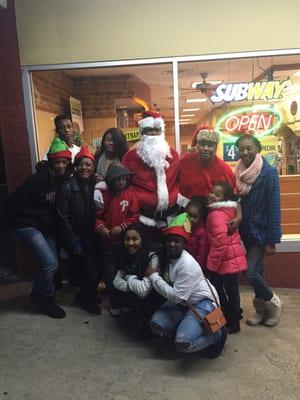 Tree lighting 2014 - Santa & Mrs. Claus stops by.