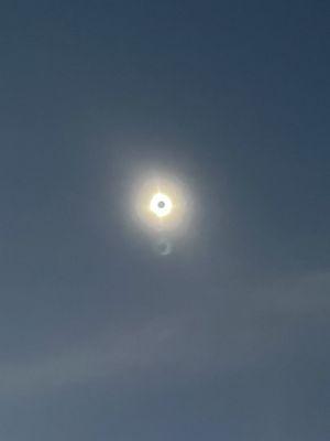 Totality of Solar Eclipse on 08 April 2024 at the Drury, Sikeston, MO.