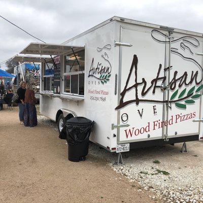 Artisan Oven's food Trailer at Franklin and University in Waco