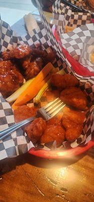 Boneless wings - honey barbecue and buffalo