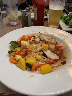 Chicken stir fry.