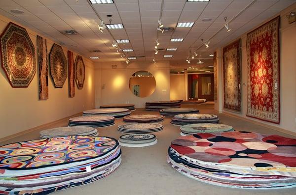 Selection of Round Rugs and Octagon Rugs.