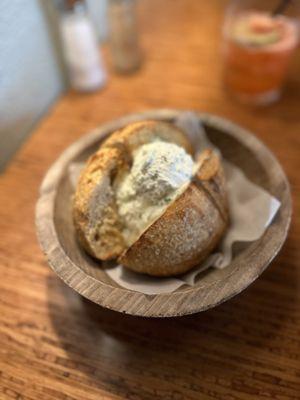 Warm Sourdough Bread