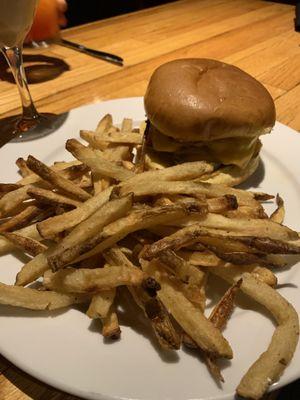 smashburger and fries