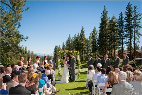 Our new ceremony site on the 10th tee Box