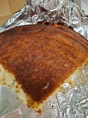 A "lightly baked" wedgie sandwich looks and taste burnt to me...