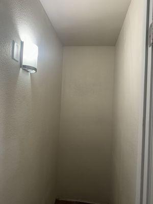 Completed hall closet