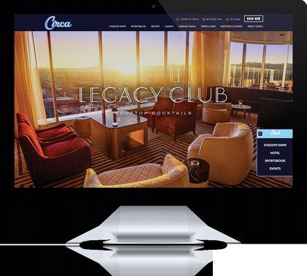 Website redesign for Circa Resort & Casino by Lounge Lizard Worldwide.