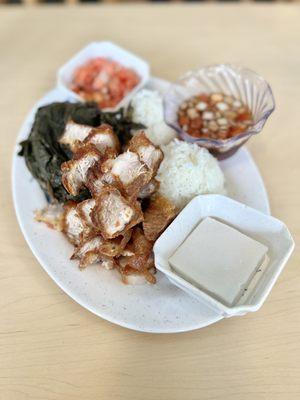 2 Item Combination Plate - Laulau and Crispy Fried Pork