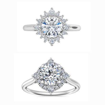 Diamond Halo engagement setting