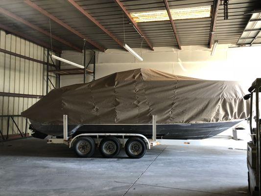 Custom boat cover.