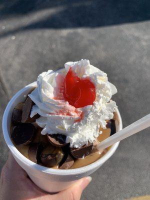 Mini buckeye sundae