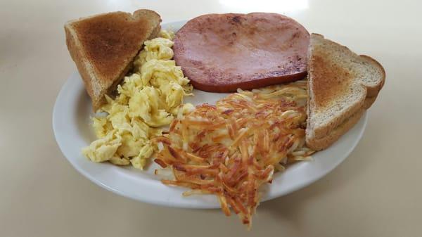 Smoked Ham Steak Breakfast