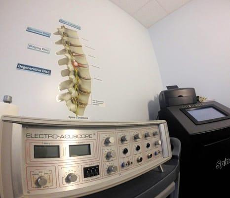 Electro Acuscope and SpineMED Decompression System